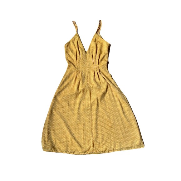 House of Harlow 1960 x Revolve Ines Dress Size XS Mustard Yellow Spaghetti Strap - Picture 7 of 8